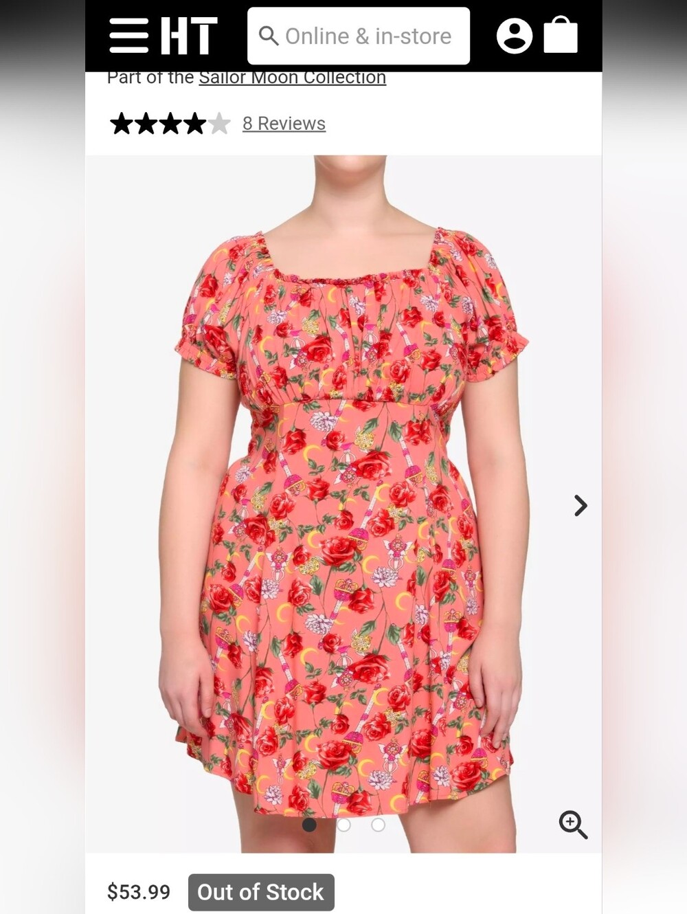 Hot Topic Sailor Moon dress